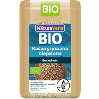 KASZA GRYCZANA NIEPALONA BEZGLUTENOWA BIO 500 g - NATURAVENA