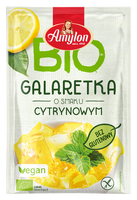 GALARETKA Z AGAREM O SMAKU CYTRYNOWYM BEZGLUTENOWA BIO 40 g - AMYLON
