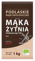 MĄKA ŻYTNIA CHLEBOWA TYP 720 BIO 1 kg - BIO LIFE (MĄKI PODLASKIE)