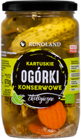 OGÓRKI KONSERWOWE KARTUSKIE BIO 670 g (360 g) - RUNOLAND