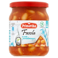 FASOLA W SOSIE POMIDOROWYM BEZGLUTENOWA 440 g - PRIMAVIKA