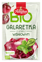 GALARETKA Z AGAREM O SMAKU WIŚNIOWYM BEZGLUTENOWA BIO 40 g - AMYLON