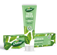 PASTA DO ZĘBÓW ŚWIEŻY ODDECH Z BAZYLIĄ BEZ FLUORU 100 ml - DABUR