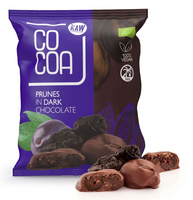 ŚLIWKI KALIFORNIJSKIE W CZEKOLADZIE CIEMNEJ BIO 70 g - COCOA