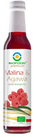 SYROP MALINA Z AGAWĄ BIO 250 ml - BIOFOOD