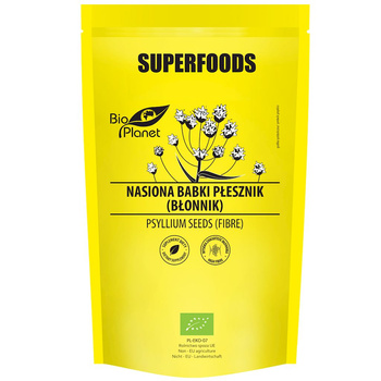 NASIONA BABKI PŁESZNIK (BŁONNIK) BIO 250 g - BIO PLANET SUPERFOODS