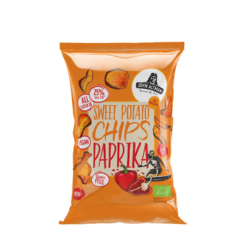 CHIPSY Z BATATÓW Z PAPRYKĄ SŁODKĄ WĘDZONĄ BEZGLUTENOWE BIO 90 g
