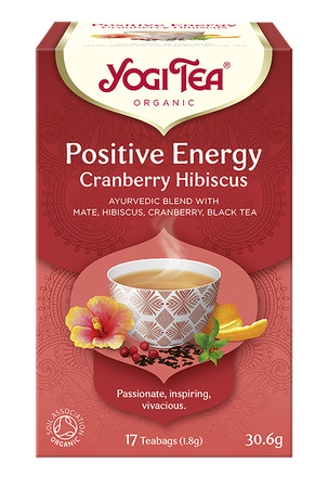 HERBATKA ENERGIA ŻURAWINA HIBISKUS  BIO (17 x 1,8 g) 30,6 g - YOGI TEA