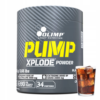 OLIMP PUMP XPLODE Powder 300g PUMP ARGININE VITAMIN BCAA - cola
