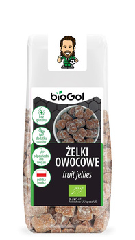ŻELKI OWOCOWE BEZ ŻELATYNY BEZGLUTENOWE BIO 90 g - BIOGOL