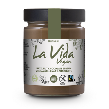 KREM CZEKOLADOWO ORZECHOWY BEZGLUTENOWY FAIR TRADE BIO 270g LA VIDA VEGAN