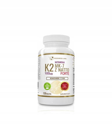 Progress Labs dietary supplement Vitamin K2 MK-7 vitamin tablets 120 pcs.