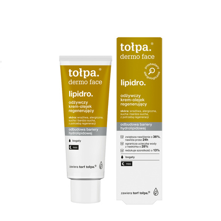 Krem nawilżający do twarzy Tołpa LIPIDRO na noc 40 ml