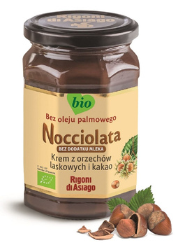 KREM WEGAŃSKI Z ORZECHÓW LASKOWYCH I KAKAO BEZGLUTENOWY BIO 250 g -