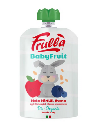 MUS JABŁKO-BORÓWKA-OWIES BEZ DODATKU CUKRÓW BEZGLUTEN OD 6 MIES 100g 