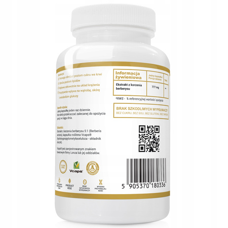 Berberis 777mg BERBERINE APPETITE LOW SUGAR WEIGHT LOSS BERBERRY 90 caps