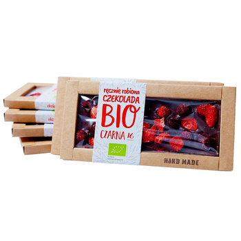 CZEKOLADA DESEROWA Z TRUSKAWKAMI I JEŻYNAMI BIO 53g - CUKIERNIA STAROPOLSKA