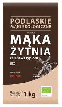 MĄKA ŻYTNIA CHLEBOWA TYP 720 BIO 1 kg - BIO LIFE (MĄKI PODLASKIE)