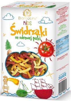 MAKARON (SEMOLINOWY Z SUSZONYMI WARZYWAMI) DLA DZIECI 250g BARTOLINI
