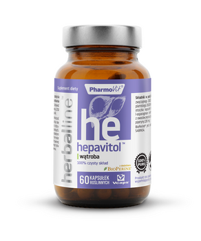 KAPSUŁKI NA WĄTROBĘ (HEPAVITOL) BEZGLUTENOWE 60 szt. - PHARMOVIT