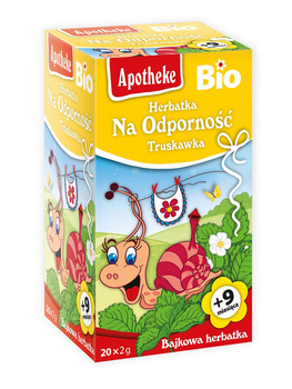 HERBATKA DLA DZIECI - NA ODPORNOŚĆ TRUSKAWKA PO 9 MIESIĄCU BIO(20x2g)40g