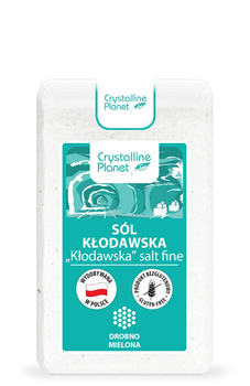 SÓL KŁODAWSKA DROBNO MIELONA BEZGLUTENOWA 600 g - CRYSTALLINE PLANET