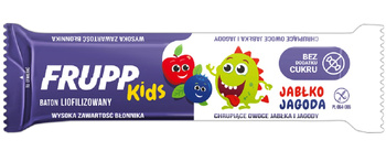BATON DLA DZIECI LIOFILIZOWANY JABŁKO JAGODA BEZGLUTENOWY 9g (FRUPP KIDS)