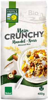 CRUNCHY ORZECHOWE Z PRAŻONYMI CHIPSAMI KOKOSOWYMI 400g BOHLSENER MUEHLE