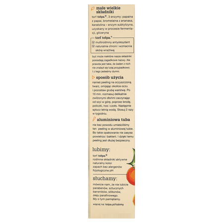Peeling do twarzy Złuszczające Tołpa 40 ml