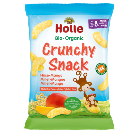 CHRUPKI JAGLANE O SMAKU MANGO BEZGLUTENOWE OD 8 MIES 25g HOLLE