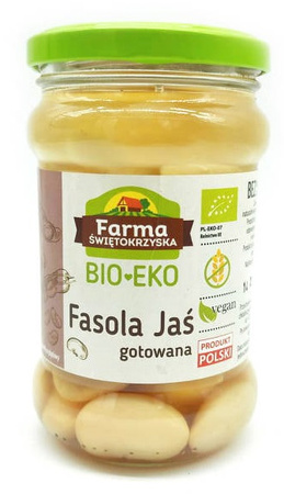 FASOLA JAŚ GOTOWANA BEZGLUTENOWA BIO 300 g (175 g) FARMA ŚWIĘTOKRZYSKA