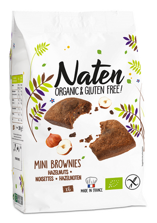 CIASTKA Z CZEKOLADĄ I ORZECHAMI LASKOWYMI BEZGLUTENOWE BIO 170 g - NATEN