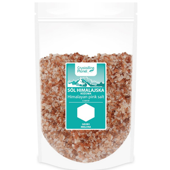 SÓL HIMALAJSKA RÓŻOWA GRUBO MIELONA 1 kg - CRYSTALLINE PLANET