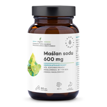 Maślan sodu mikrokapsułkowany 600 mg, kapsułki 90 szt.