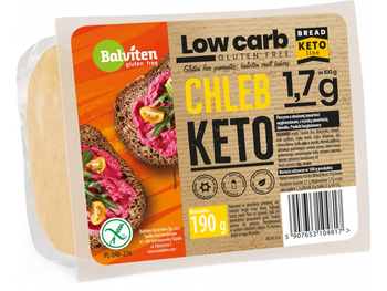 CHLEB KROJONY KETO O OBNIŻONEJ ILOŚCI WĘGLOWODANÓW BEZGLUTENOWY 190 g