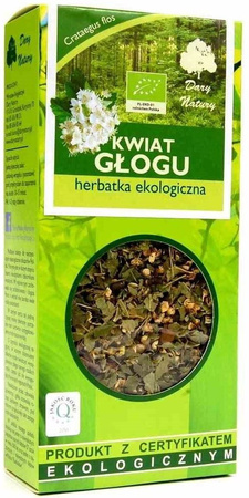 HERBATKA KWIAT GŁOGU BIO 50 g - DARY NATURY