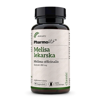 MELISA LEKARSKA EKSTRAKT (280 mg) BEZGLUTENOWA 90 KAPSUŁEK - PHARMOVIT