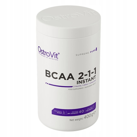 OstroVit Supreme Pure BCAA 2-1-1 Instant 400 g Natural flavor
