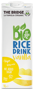 NAPÓJ RYŻOWY O SMAKU WANILIOWYM BEZ DODATKU CUKRÓW BEZGLUTENOWY BIO 1 L