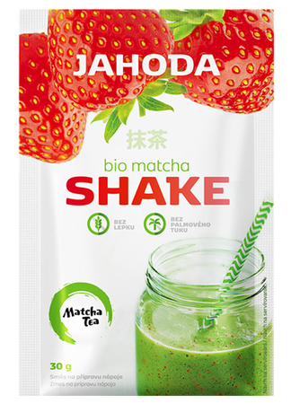 SHAKE Z MATCHĄ I TRUSKAWKAMI BEZGLUTENOWY BIO 30 g - AMYLON