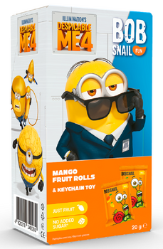 PRZEKĄSKA EAT & PLAY MANGO Z BRELOKIEM BEZGLUTENOWA 20 g - BOB SNAIL