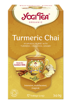 HERBATKA ZŁOTY CHAI Z KURKUMĄ BIO (17 x 2 g) 34 g - YOGI TEA