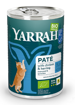 (DLA KOTA) PASZTET Z KURCZAKIEM, ŚLEDZIEM I ALGAMI MORSKIMI BIO 400 g