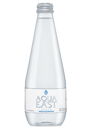 WODA ŹRÓDLANA NIEGAZOWANA NISKOSODOWA 330 ml (SZKŁO) - AQUA EAST