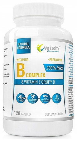 Wish Pharmaceutical dietary supplement Vitamin B Complex tablets 120 pcs.