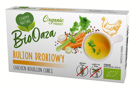 BULION - KOSTKI DROBIOWE BEZ DODATKU CUKRÓW BEZGLUTENOWE BIO (6x11g) 66g 