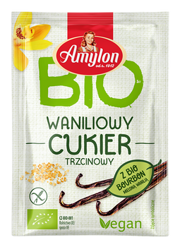 CUKIER Z WANILIĄ BOURBON BEZGLUTENOWY BIO 8 g - AMYLON
