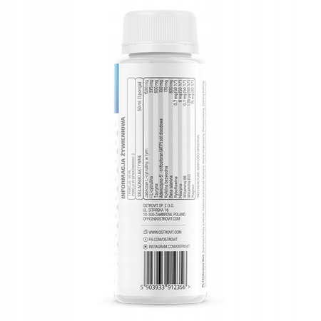 JABCZAN L-CITRULLINE TARURINE B6 B12 OSTROVIT ENDURANCE SHOT VIT GRAPEFRUIT