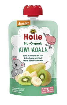 MUS KIWI GRUSZKA BANAN BEZ DODATKU CUKRÓW OD 8 MIESIĄCA BIO 100 g - HOLLE