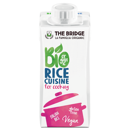 KREM RYŻOWY DO GOTOWANIA BEZ DODATKU CUKRÓW BEZGLUTENOWY 200ml THE BRIDGE